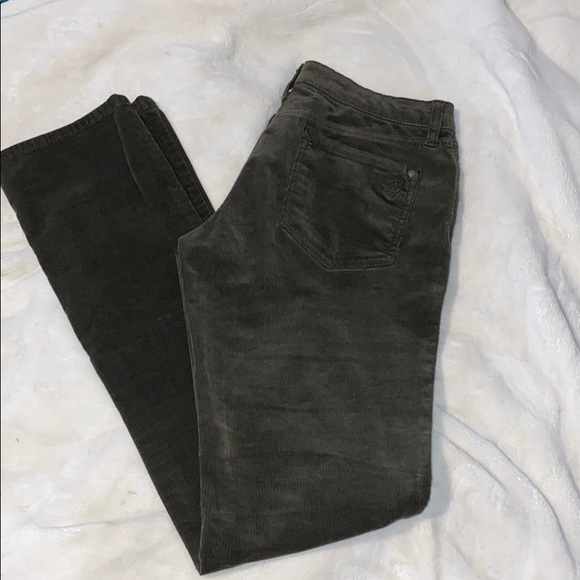 Jessica Simpson army green corduroys - Picture 2 of 6